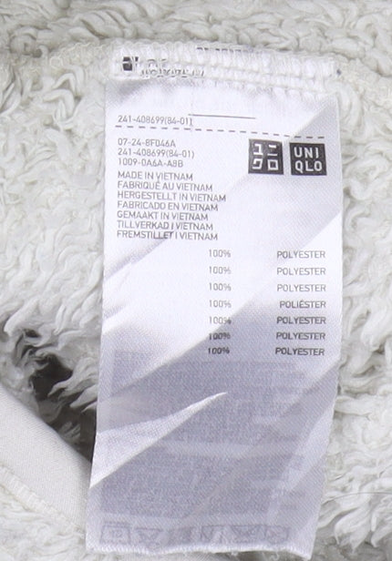 Uniqlo Women’s White Fleece Jacket Size 8