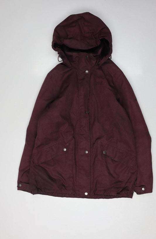 Jack Wolfskin Women's Purple Parka Jacket Size 14
