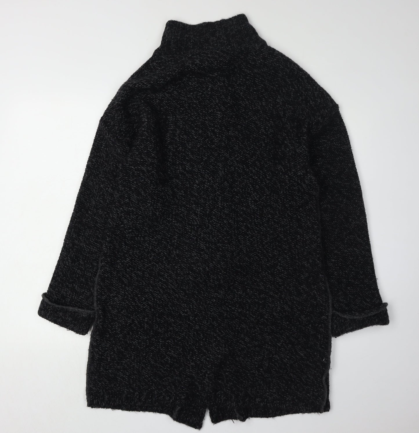 Next Women's Black Cardigan Jacket, Size L, High Neck