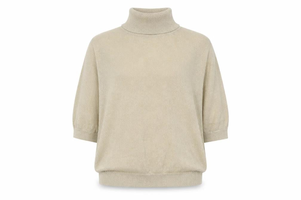 Marks and Spencer Womens Beige Roll Neck Jumper M