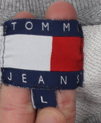 Tommy Jeans Unisex Grey Logo Sweatshirt L