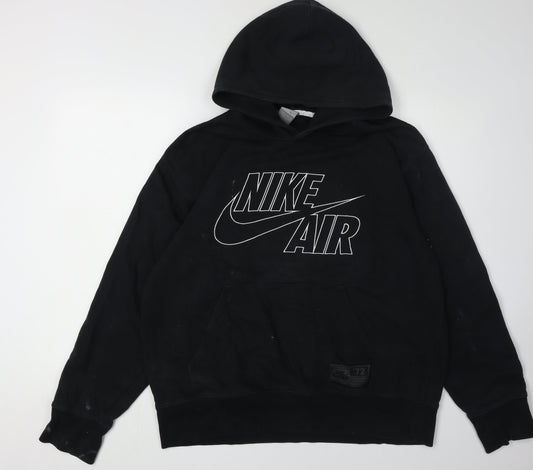 Nike Men's Black Pullover Hoodie L - Iconic Sports Style