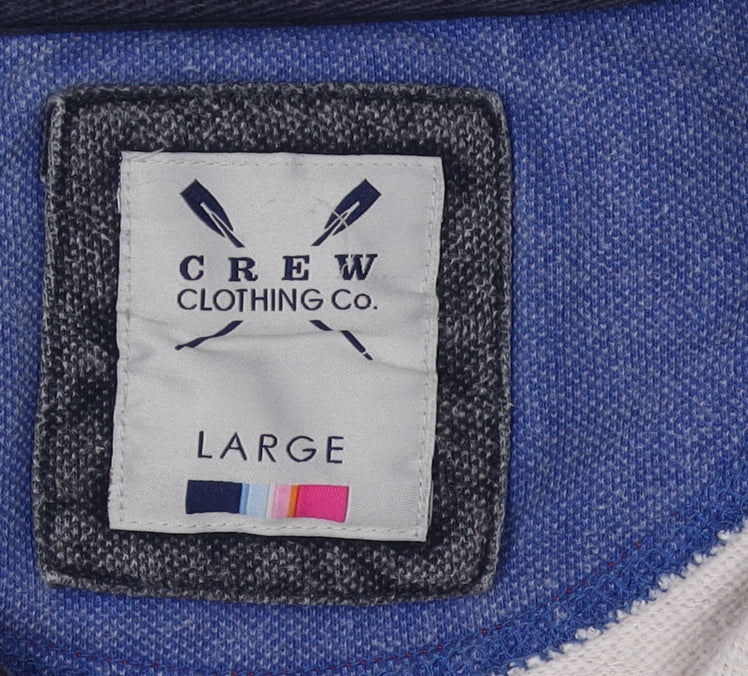 Crew Clothing Co. Red Men's 1/4 Zip Sweatshirt L