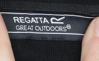 Regatta Men's Black 1/4 Zip Fleece Sweatshirt L