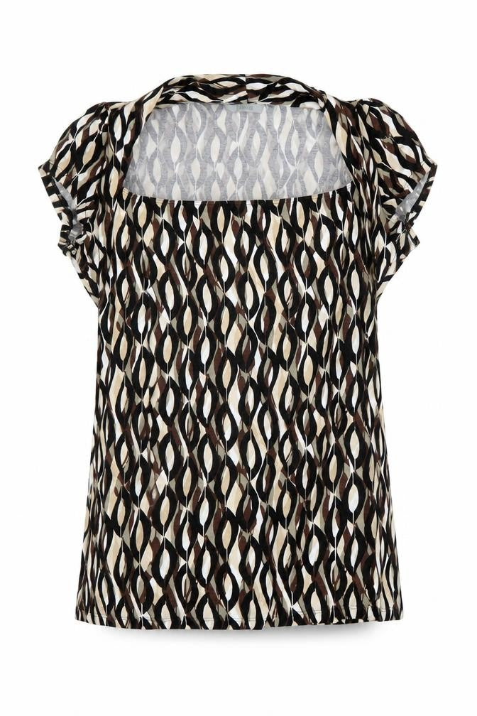 Marks and Spencer Women's Multicoloured Geometric Blouse, Size 16