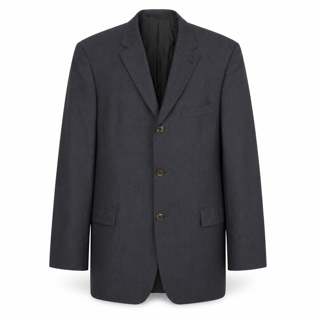 Mens 38 Chest Regular HUGO BOSS Blue Three-Button Suit Jacket