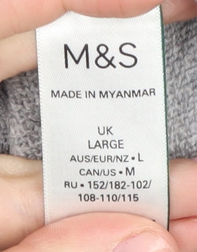 Marks and Spencer Grey High Neck Women's Large Jumper