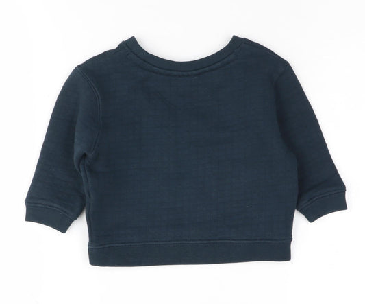 Firetrap Unisex Baby Pullover Jumper, Blue, 12-18 Months
