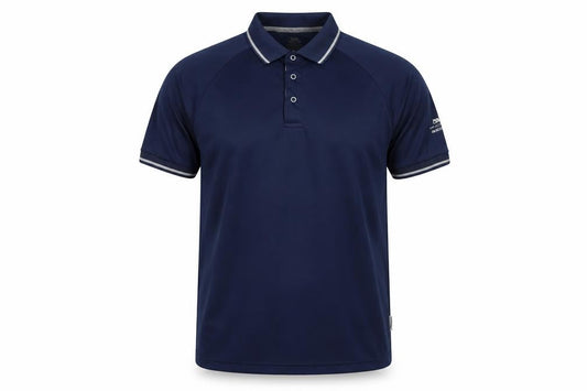 Trespass Men's Blue Polo Shirt L with Moisture Wicking