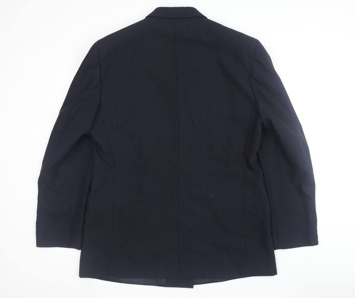 Daniel Hechter Men's Blue Wool Double-Breasted Blazer 42R