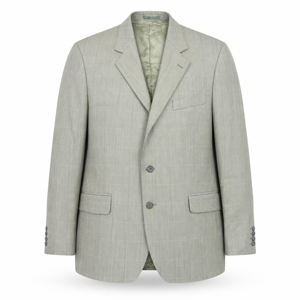 Mens 44 Chest Regular Magee Grey Two-Button Blazer