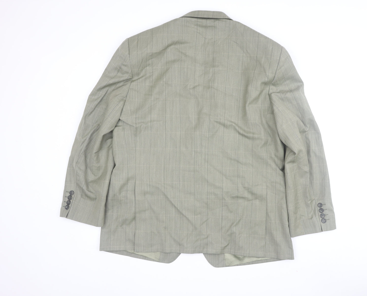 Magee Men's Grey Check Blazer 44S Single-Breasted