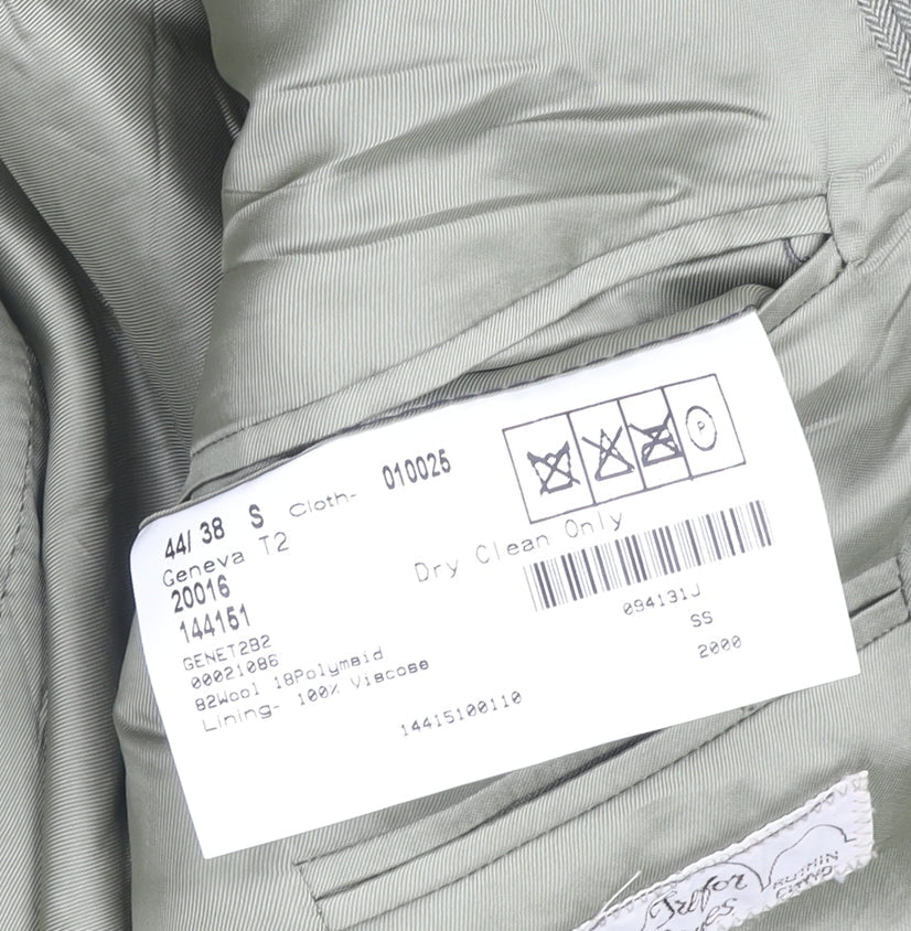 Magee Men's Grey Check Blazer 44S Single-Breasted