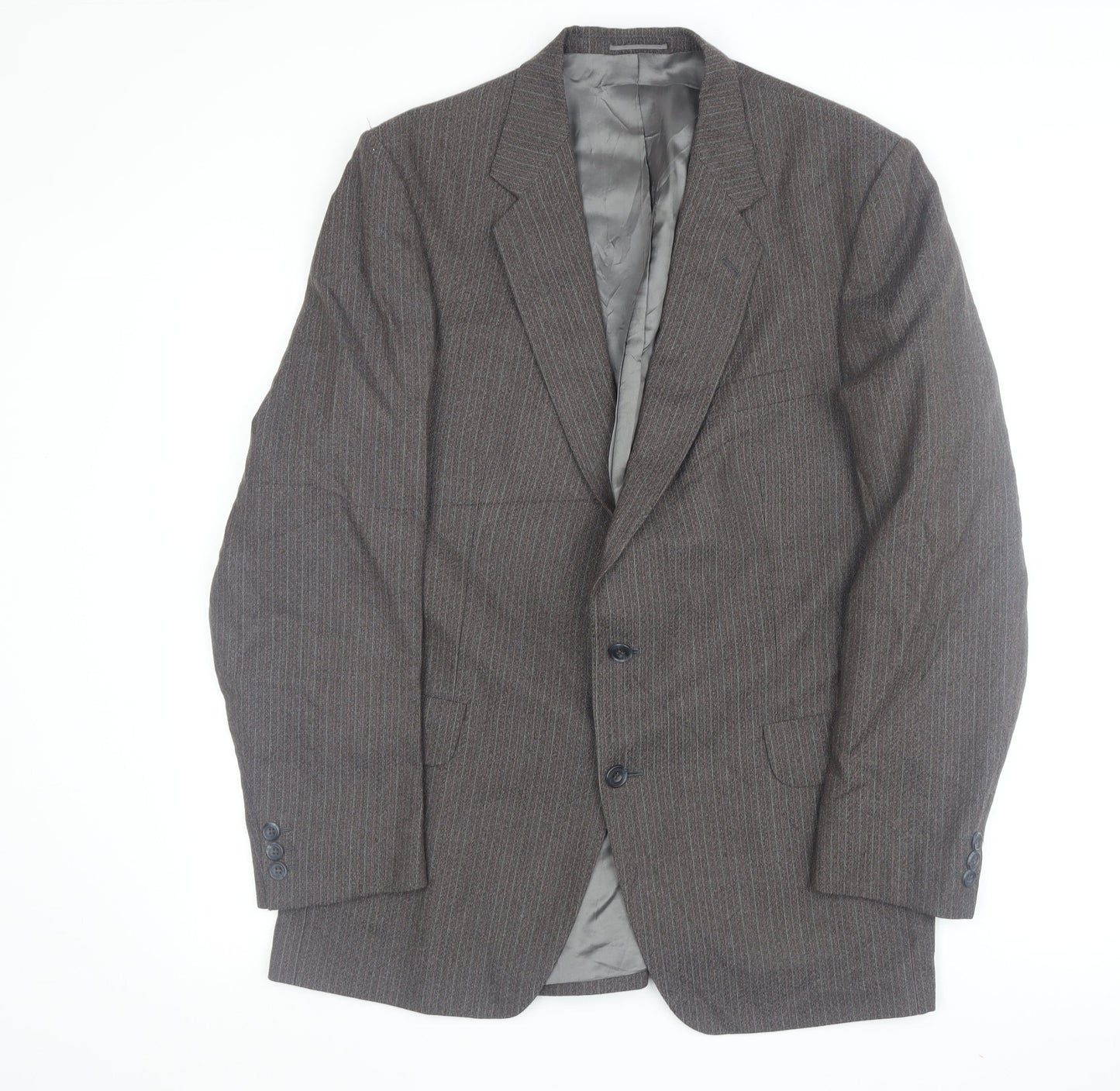 Charles Hobson Mens Brown Striped Blazer 42R Classic Jacket