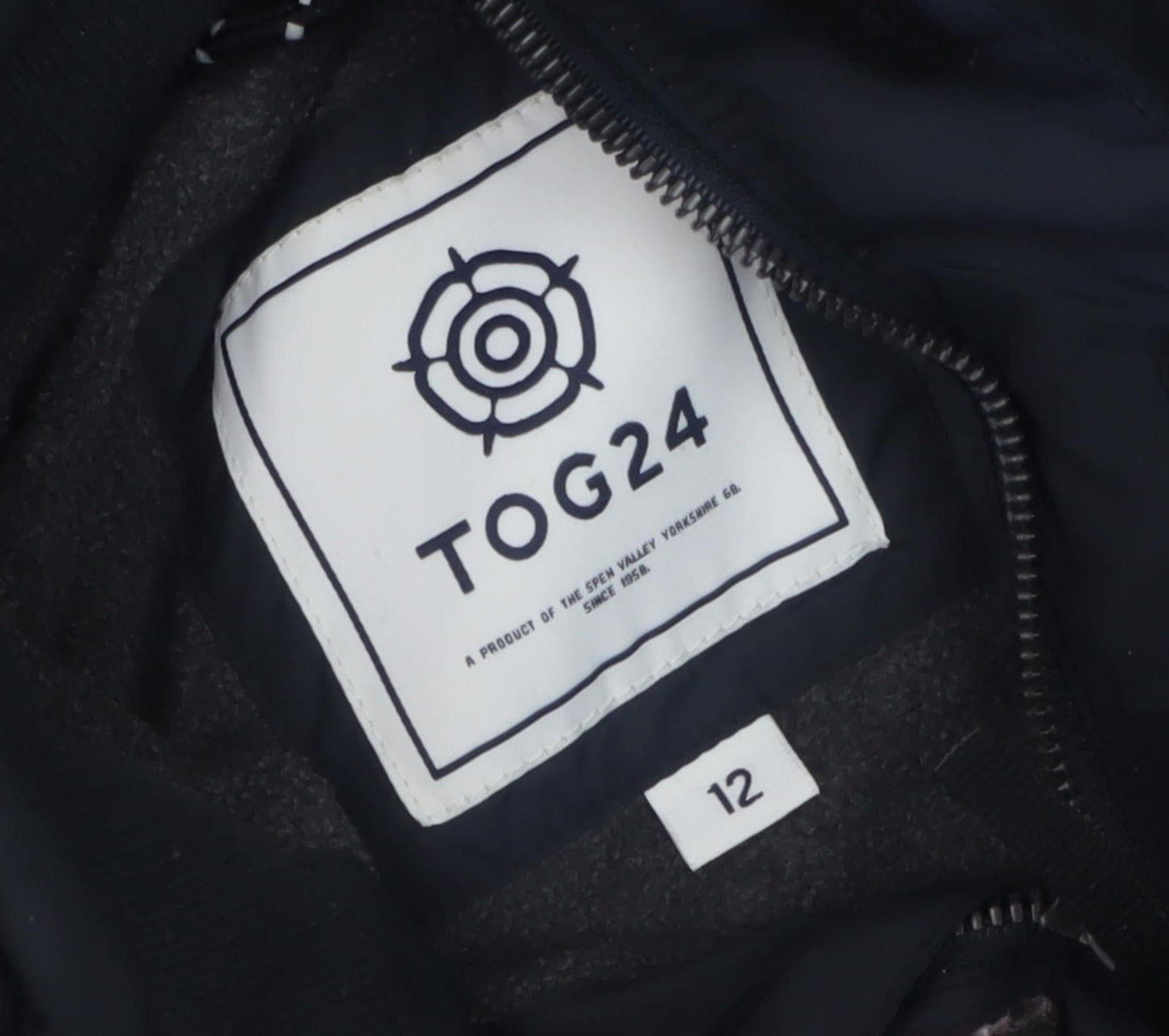 TOG24 Women's Black Puffer Waistcoat - Size 12