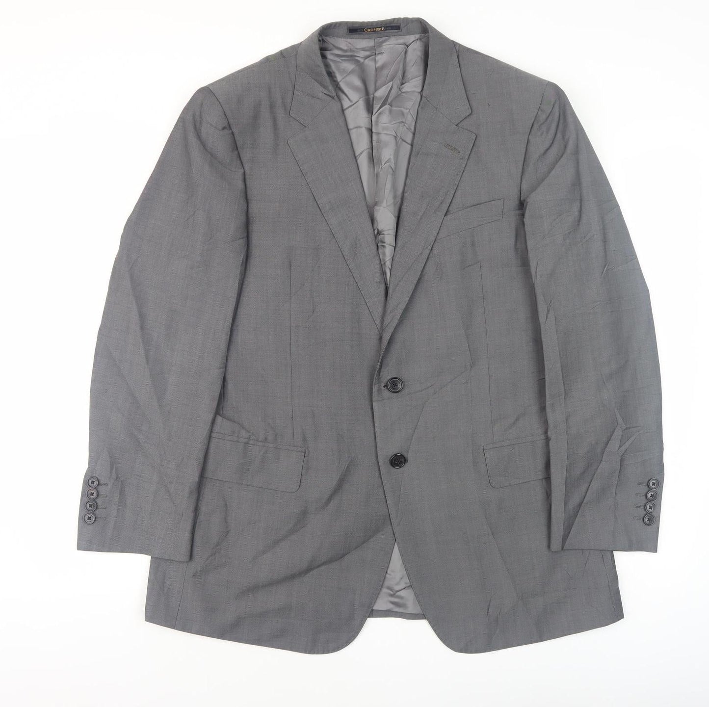 Crombie Men's Grey Classic Blazer Jacket 40S
