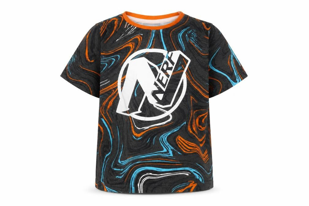 Front view of TU boys’ black graphic print t-shirt -, size 11-12, yrs