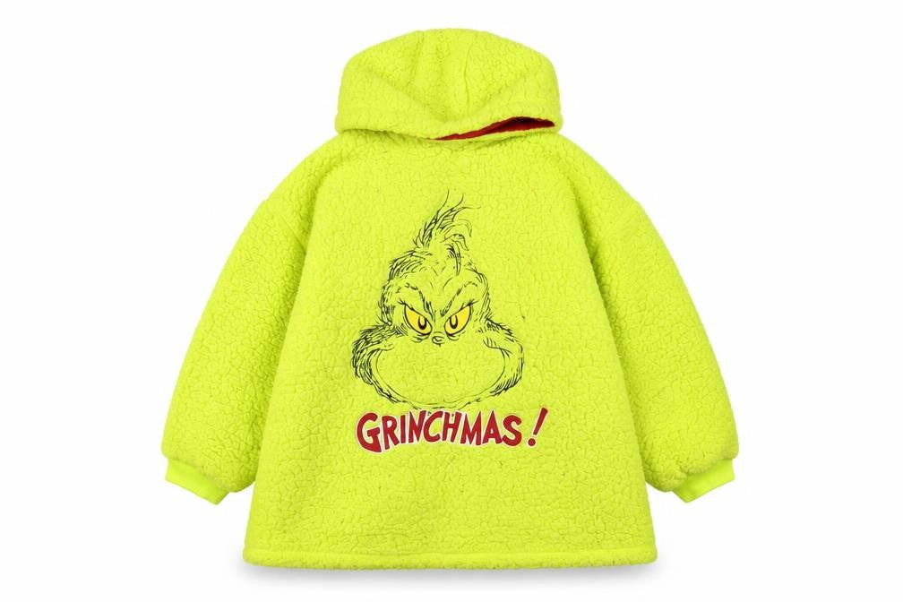 The Womens Grinch Green Fleece Robe S-M Christmas