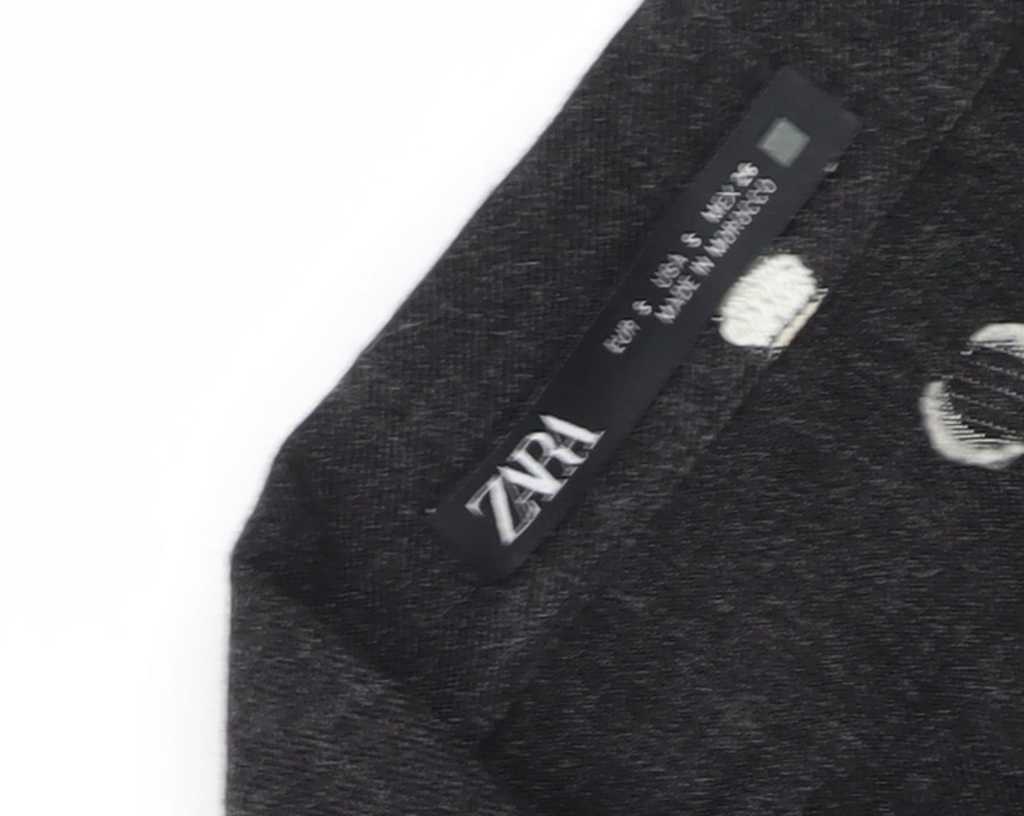 Zara Women's Black Polka Dot Shirt Dress S