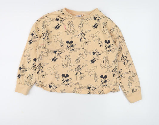 Next Girls Beige Disney Graphic Sweatshirt, 9 Years, Pullover