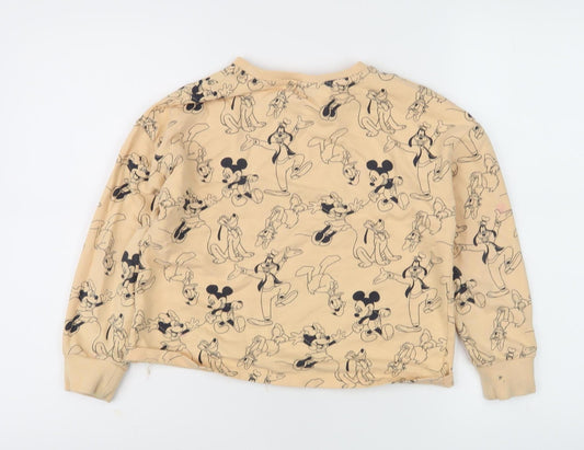 Next Girls Beige Disney Graphic Sweatshirt, 9 Years, Pullover