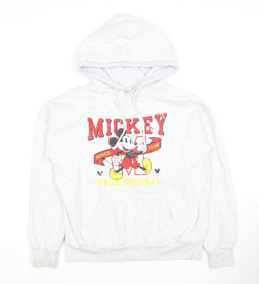 Disney Women's White XS Pullover Hoodie Mickey Mouse