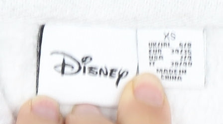 Disney Women's White XS Pullover Hoodie Mickey Mouse