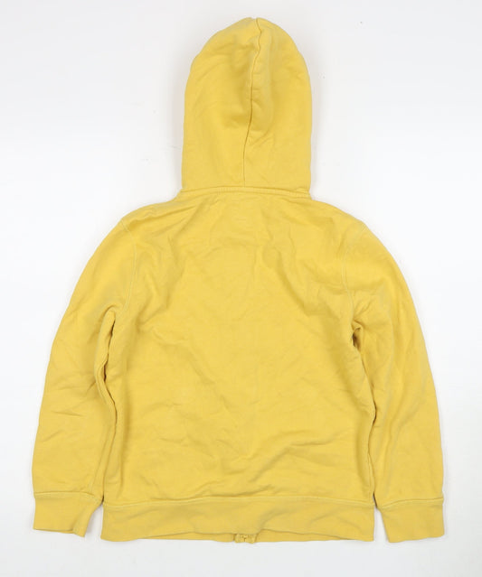 GAP Kids Yellow Full Zip Hoodie, Boys, Large, Cotton Blend