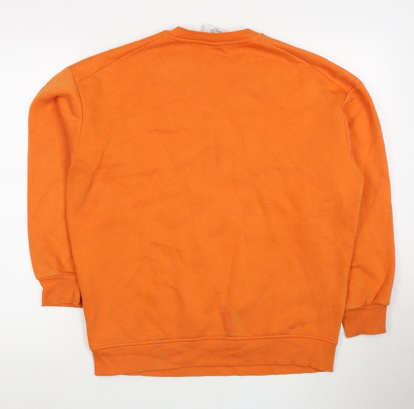 Disney Mickey Mouse Women's Orange Sweatshirt Size 2XS