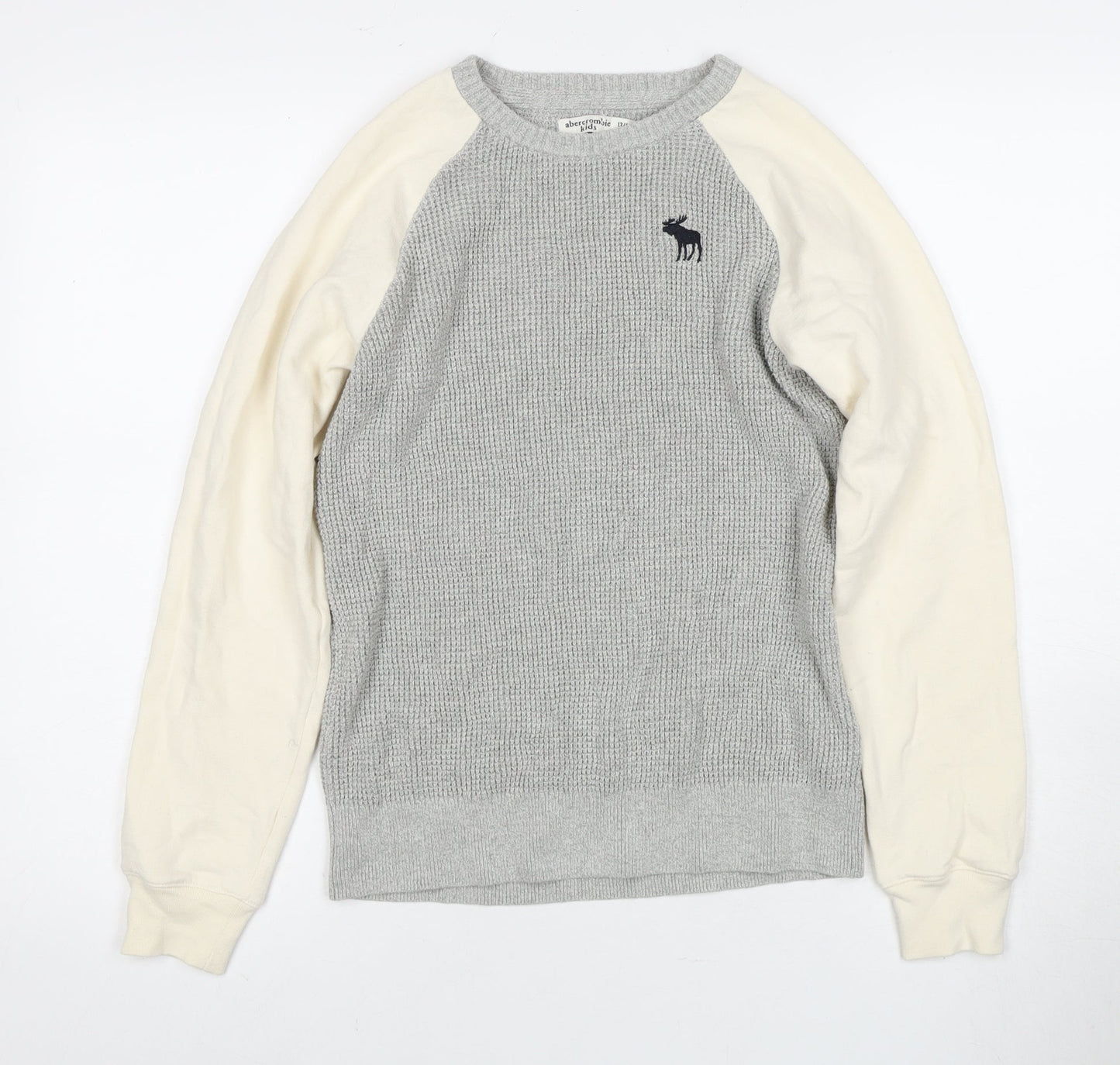 Abercrombie Kids Boys Grey Pullover Jumper Size 13-14 Years