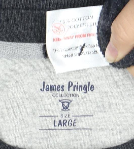 James Pringle Men's Multicoloured Crew Neck Sweatshirt L