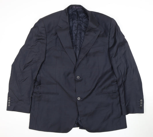 F.lli Cerruti Men's Blue Blazer Regular Fit 44