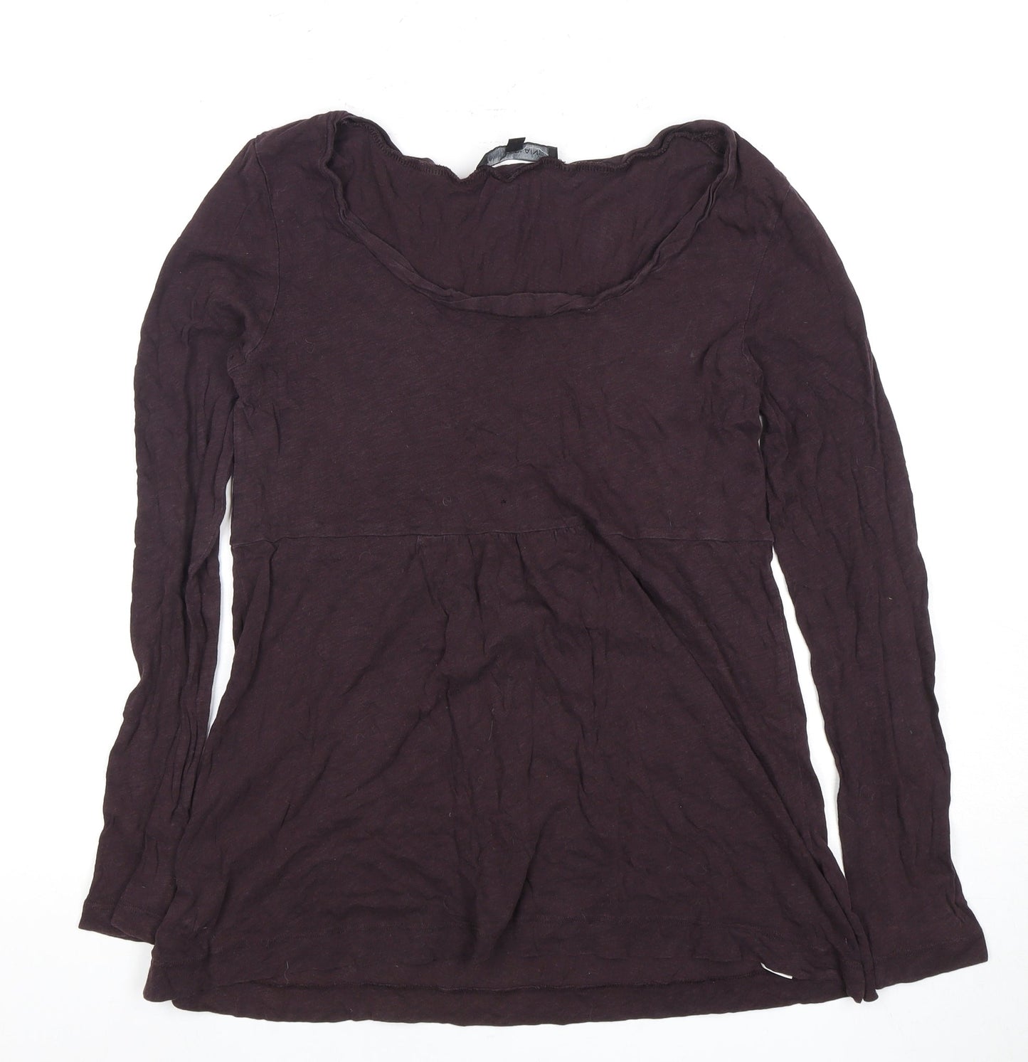 Great Plains Women's Top, Long Sleeve, Scoop Neck, Size M