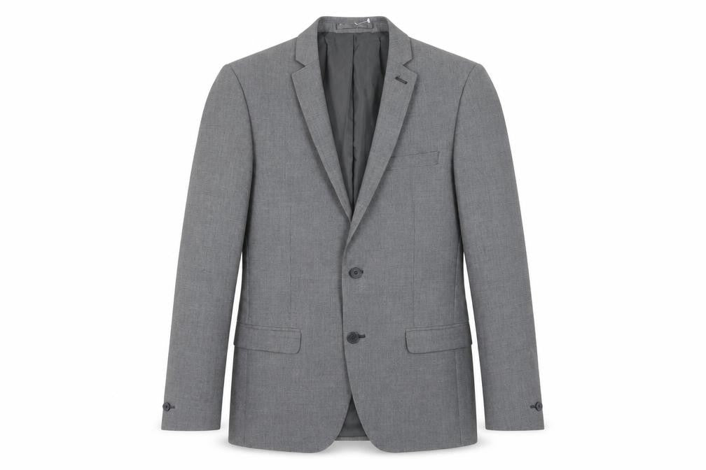 Front view of Red Herring Men's Grey Blazer, size 38, Regular Fit