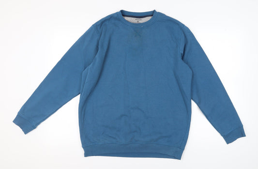 James Pringle Men's Blue Pullover Sweatshirt - L