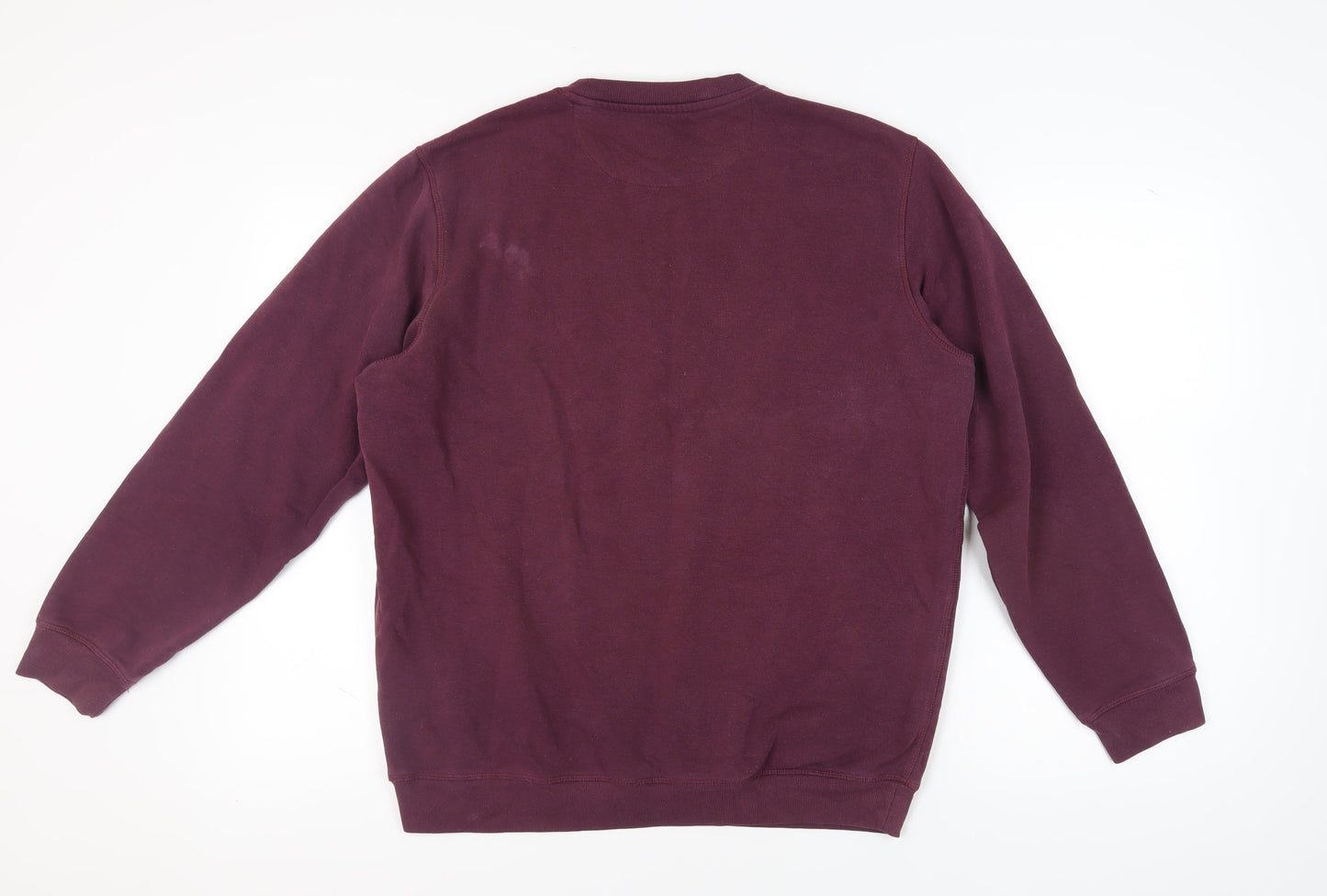 James Pringle Mens Purple Crew Neck Sweatshirt, L