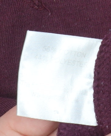 James Pringle Mens Purple Crew Neck Sweatshirt, L