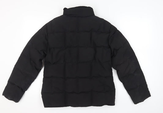 Kickers Unisex Black Puffer Jacket Size 12 Casual