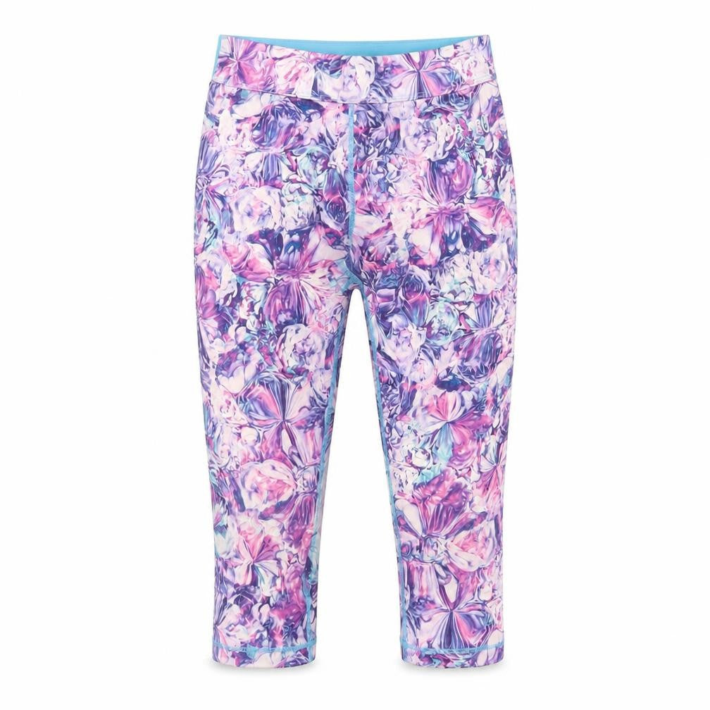 Front view of USA Pro girls’ multicoloured floral leggings 9-10 years