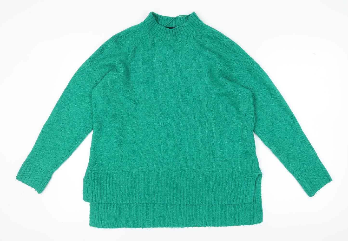 Vero Moda Women's Green Pullover Jumper M, Mock Neck, Casual