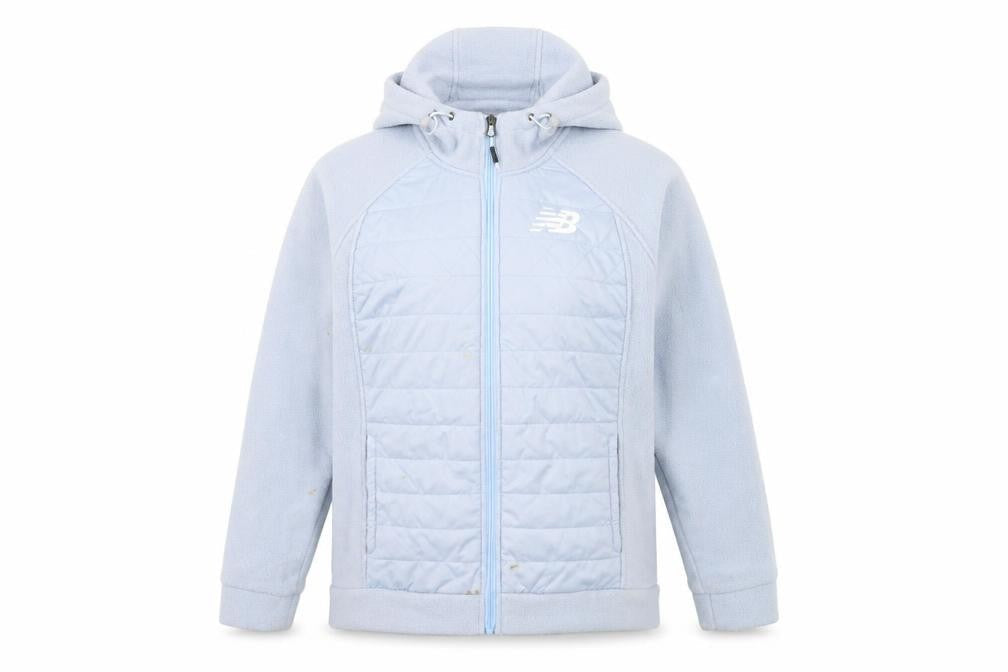 Womens UK Size L Regular New Balance Blue Polyester Jacket