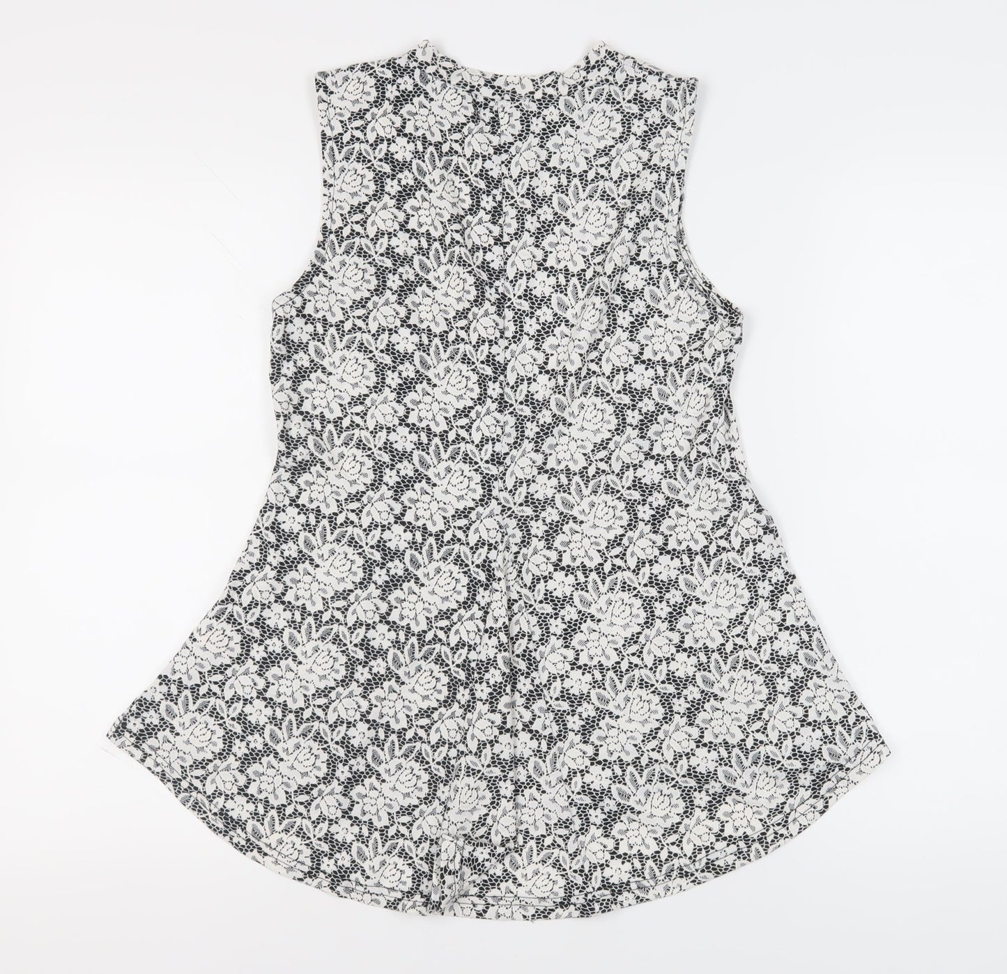 Apricot Women's Floral Lace Sleeveless Blouse, Size 10