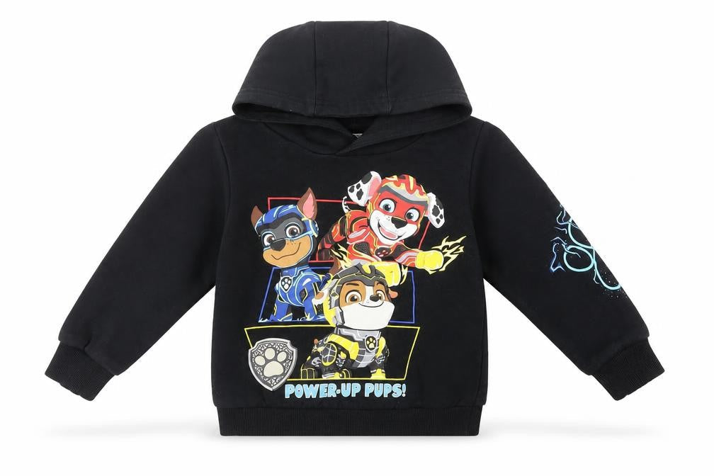 Paw Patrol Boys' Black Hoodie 2-3 Years - Cartoon Style