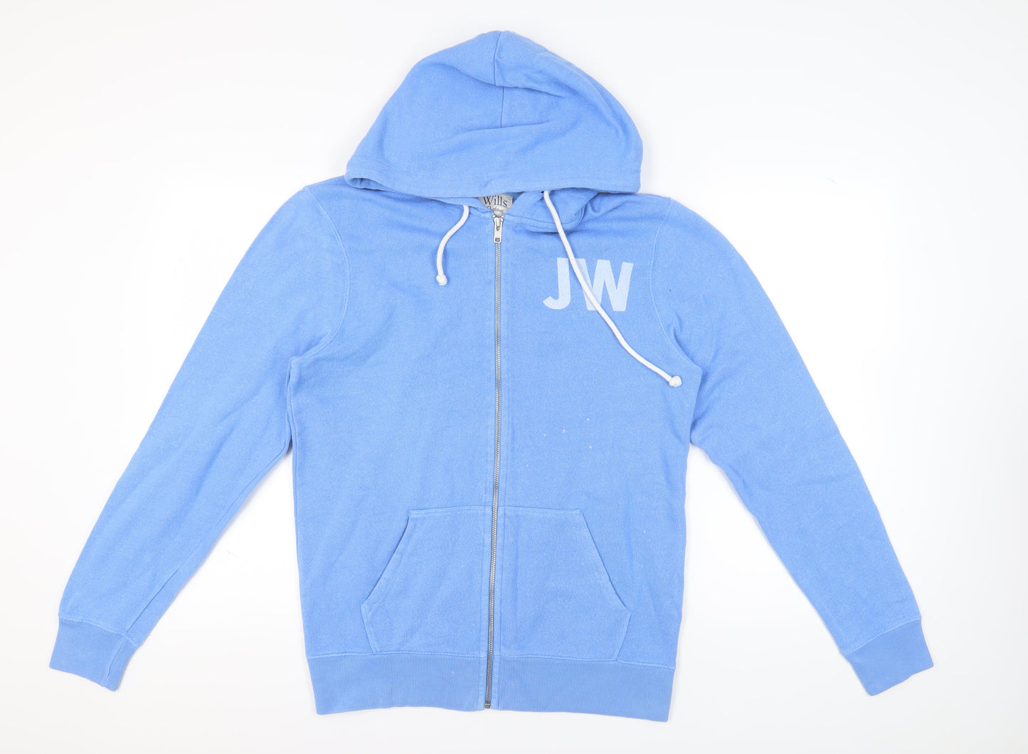 Jack Wills Men's Blue Full Zip Hoodie M