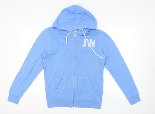 Jack Wills Men's Blue Full Zip Hoodie M