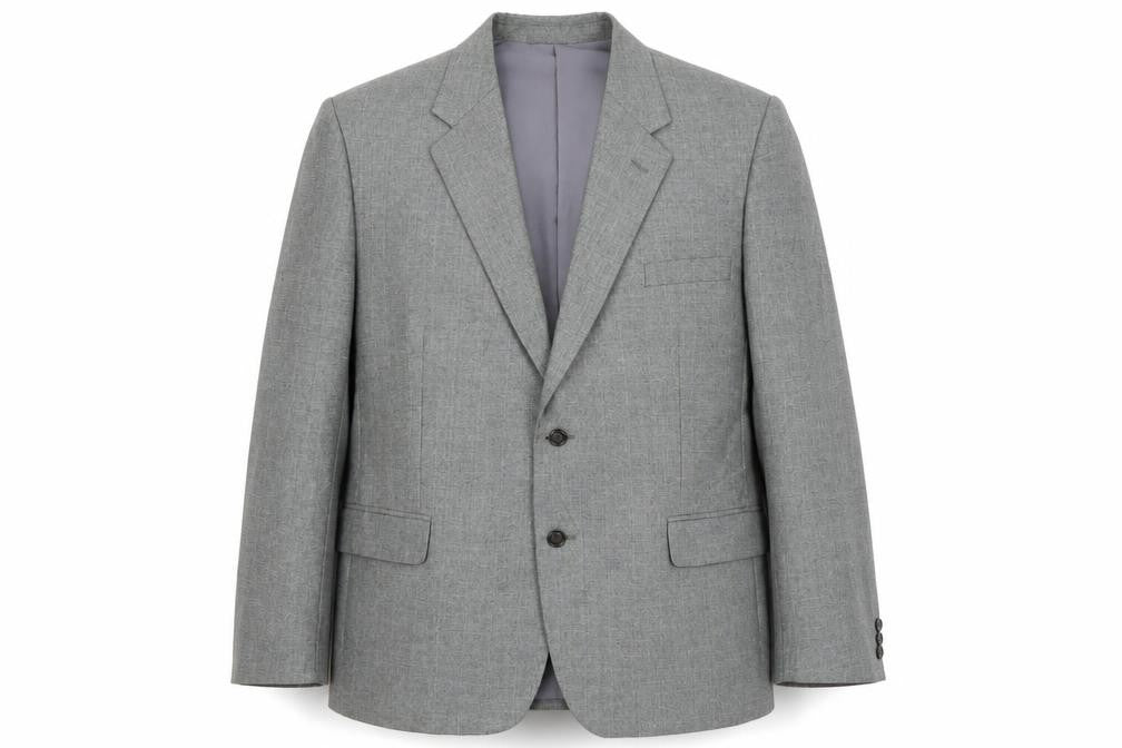 Mens 46 Chest Regular Dunn & Co Grey Two-Button