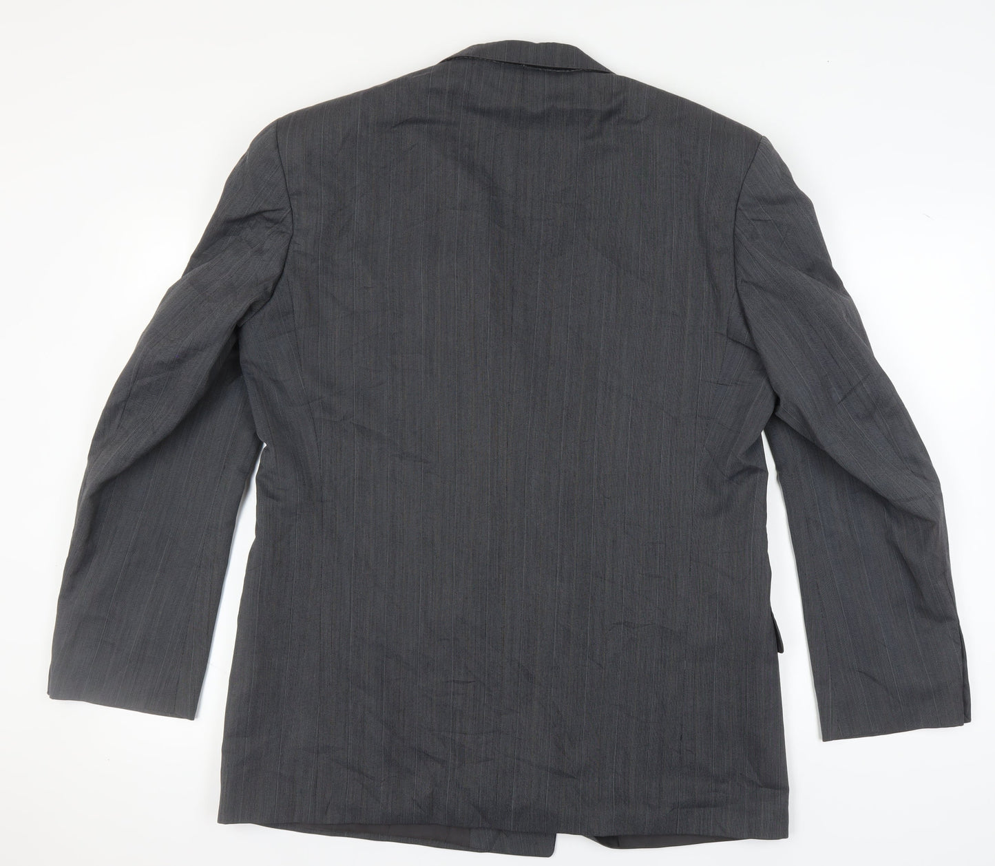 St Michael Men's Grey Double-Breasted Blazer, 42L