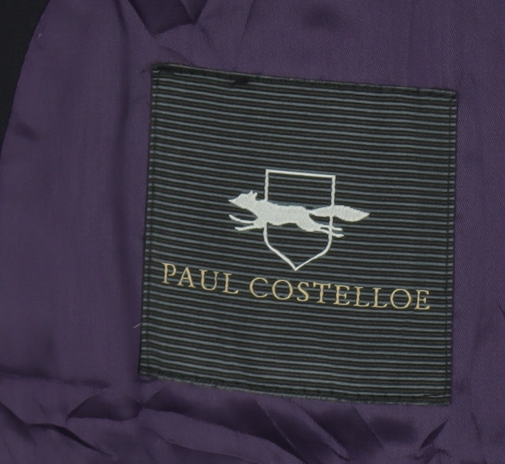 Paul Costelloe Men's Blue Blazer 44 Regular Fit Jacket
