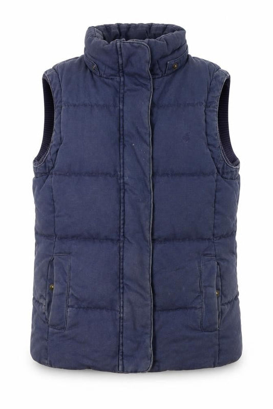Womens UK Size 10 Regular Jack Wills Blue Cotton Blend Waistcoat
