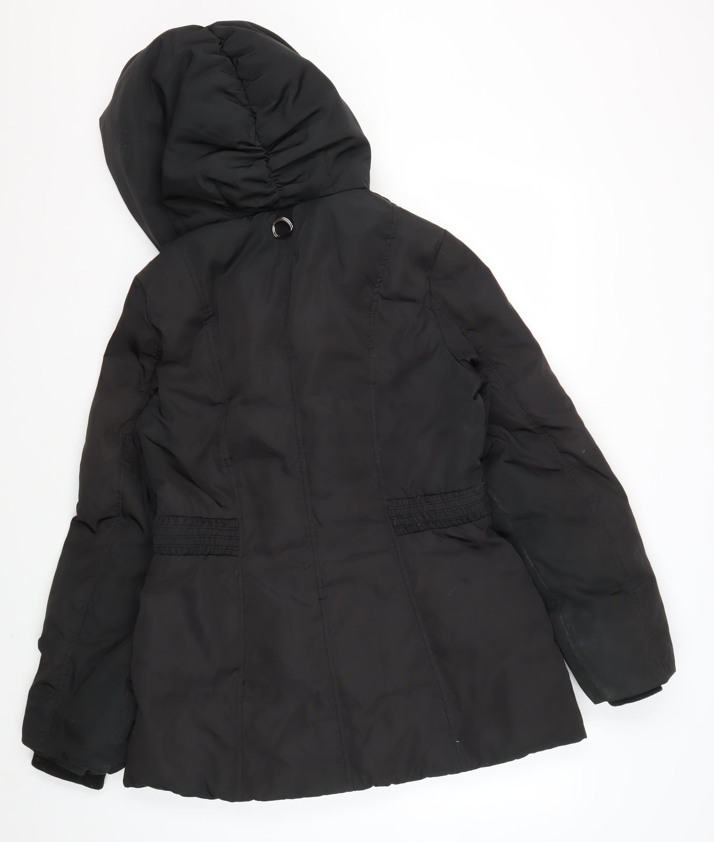 Monsoon Women's Black Puffer Jacket M Hooded